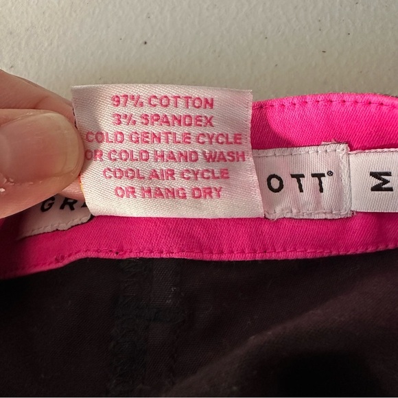 Gretchen Scott Stretch Slim Leg Pants Navy And Black - Picture 6 of 15